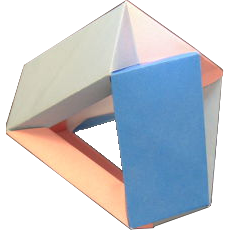 origami index card tetrahedron