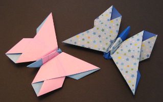 origami butterflies